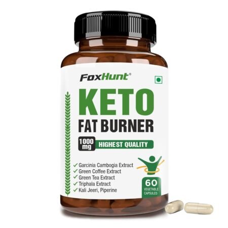 Fox Hunt Keto Fat Burner 60 Capsules 1000MG – Weight Loss product for Women and Men With Garcinia Cambogia, Green Coffee Bean, and Green Tea Extract – Belly Fat burner For Men and Women - (Pack of 1)