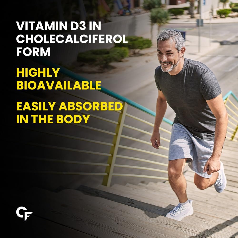 Carbamide Forte Vitamin D3 2000IU | Vitamin D Tablets for Bone & Immune Health | D3 supplement -Cholecalciferol | Vitamin D3 Tablets for Women & Men | Raspberry Flavour - 90 Tablets - Image 4