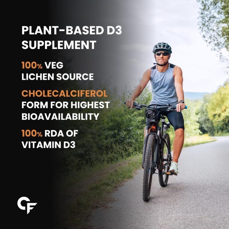 Carbamide Forte Vitamin D3 K2 | Vitamin D3 K2 Supplement for Bone & Heart Health | Vitamin D tablets with Vitamin K2 MK7 | Premium Vitamin D3 supplement with K2 for Wellness -120 Veg Tablets - Image 9
