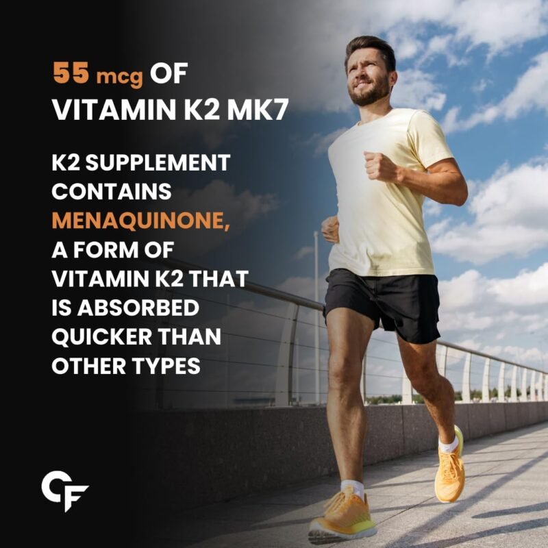 Carbamide Forte Vitamin D3 K2 | Vitamin D3 K2 Supplement for Bone & Heart Health | Vitamin D tablets with Vitamin K2 MK7 | Premium Vitamin D3 supplement with K2 for Wellness -120 Veg Tablets - Image 8