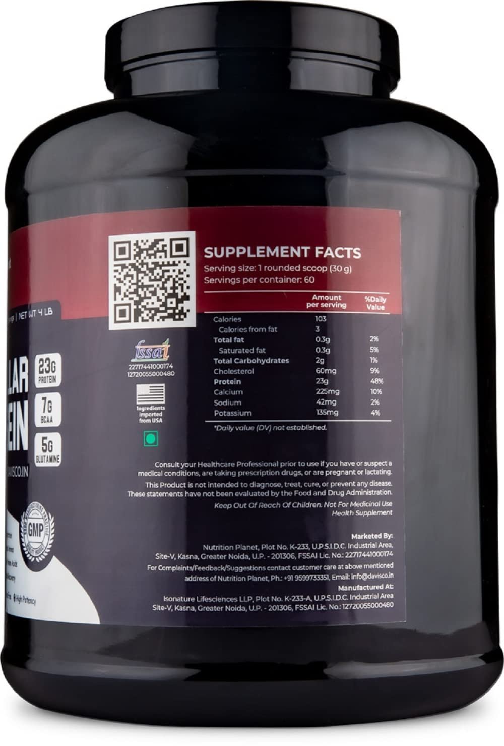 Nutrition Planet 100% Micellar Casein (With Added DigeZyme) for Pre/Post Workout Recovery (Chocolate - 4lb, 60 Servings) - Image 5
