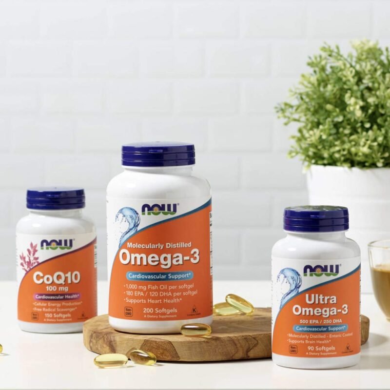 NOW Foods Omega-3 Fish Oil, Molecularly Distilled 200 Softgels - Image 6
