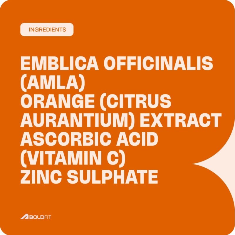 Boldfit Vitamin C Tablets for Men & Women with Amla & Orange Extract and Zinc Supports Energy, Immunity, and Skin Health - 60 Tablets - Image 5