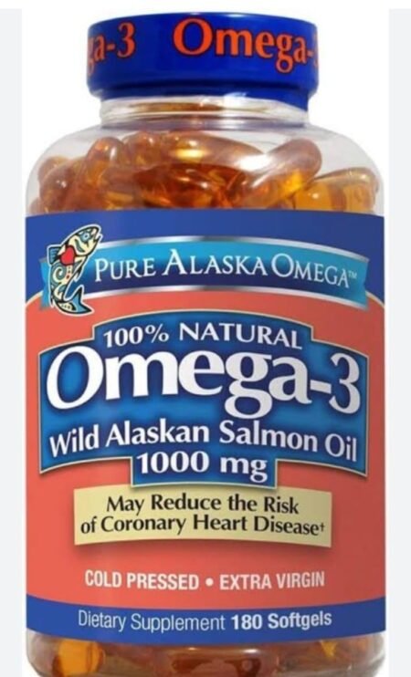 Dcom Pure Alaska Omega-3 Wild Alaskan Salmon Oil 1000mg Softgels