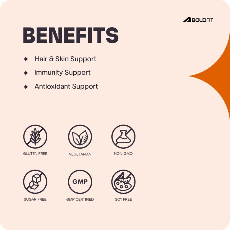 Boldfit Vitamin C Tablets for Men & Women with Amla & Orange Extract and Zinc Supports Energy, Immunity, and Skin Health - 60 Tablets - Image 6