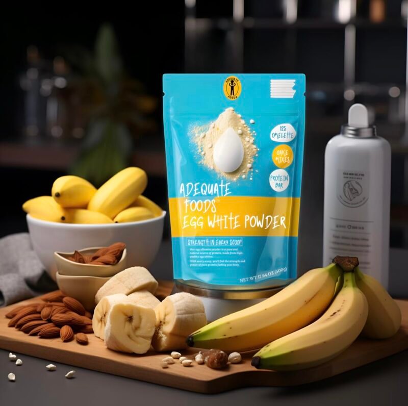 Adequate Foods Egg White Powder Pack of 2 (500 gm + 500 gm) No Additives, Just One Ingredient Homogenized, Pasteurized, Gluten-Free | 2 min breakfast | 125 Omelets - Image 2