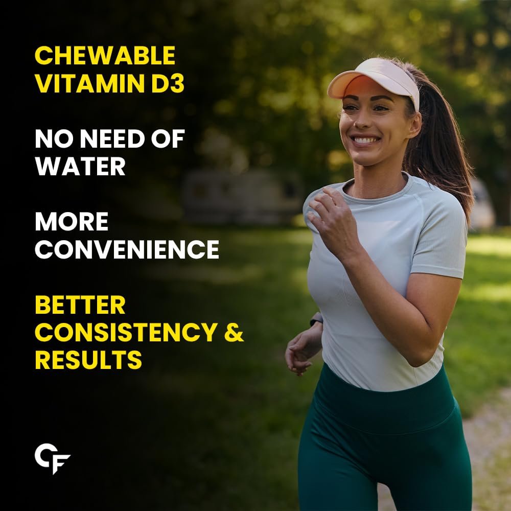 Carbamide Forte Vitamin D3 2000IU | Vitamin D Tablets for Bone & Immune Health | D3 supplement -Cholecalciferol | Vitamin D3 Tablets for Women & Men | Raspberry Flavour - 90 Tablets - Image 3