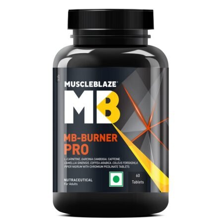 MuscleBlaze MB-Burner PRO (60 Tablets) | L- Carnitine, Garcinia Cambogia, Caffeine, Green Tea, Coleus Forskohlii, Green Coffee Bean, Black Pepper Extract with Chromium Picolinate