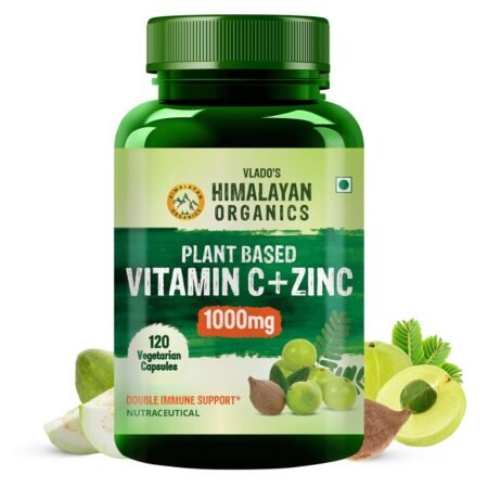 Vlado’s Himalayan Organics Plant Based Vitamin C with Zinc - 120 Veg Capsules