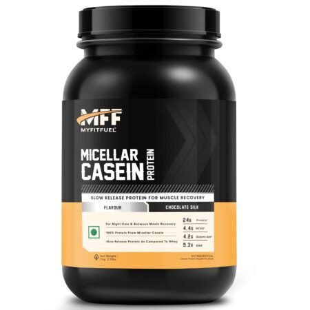 MyFitFuel MFF Micellar Casein Protein Powder Chocolate Silk Slow Release Protein (1 Kg/2.2 lbs)