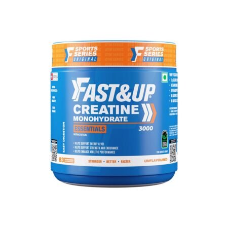 Fast&Up Creatine Monohydrate (Pack of 250g Powder, 83 Servings, Unflavored) Supports Muscle Endurance & Improved Athletic Performance, Provides Energy for Intense Workout