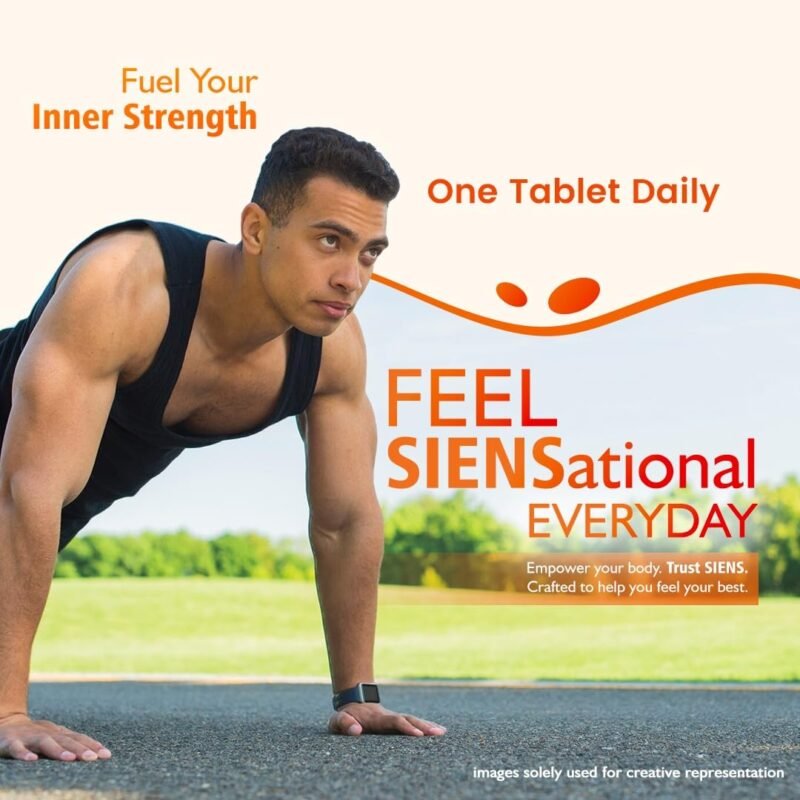 Siens By Dabur Multivitamin for Men-30 tablets | Enriched with 34 nutrients to Support Overall Health, Energy, Stamina & Muscle Function - Image 3