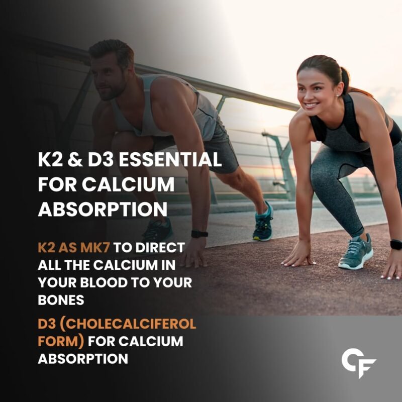Carbamide Forte Vitamin D3 K2 | Vitamin D3 K2 Supplement for Bone & Heart Health | Vitamin D tablets with Vitamin K2 MK7 | Premium Vitamin D3 supplement with K2 for Wellness -120 Veg Tablets - Image 7