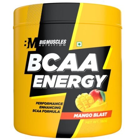 Bigmuscles Nutrition BCAA Energy, Powder [30 Serving, Mango Blast]