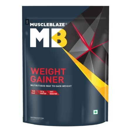 MuscleBlaze Weight Gainer with Added Digezyme (Chocolate, 1kg / 2.2lbs, 10 Servings)