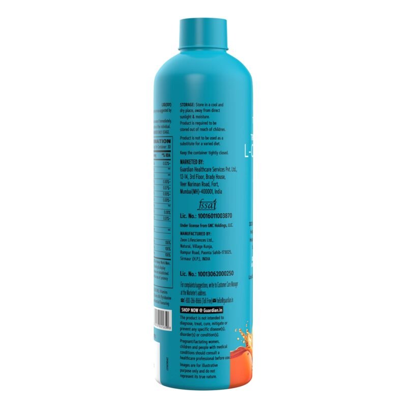 GNC Liquid L-Carnitine 3000mg | 450 ml | 30 Servings | Converts Fat to Muscle | for Healthy Weight Loss | Fast Acting with 3X Strength | Speedy Muscle Recovery | Added B Vitamins | Orange - Image 3
