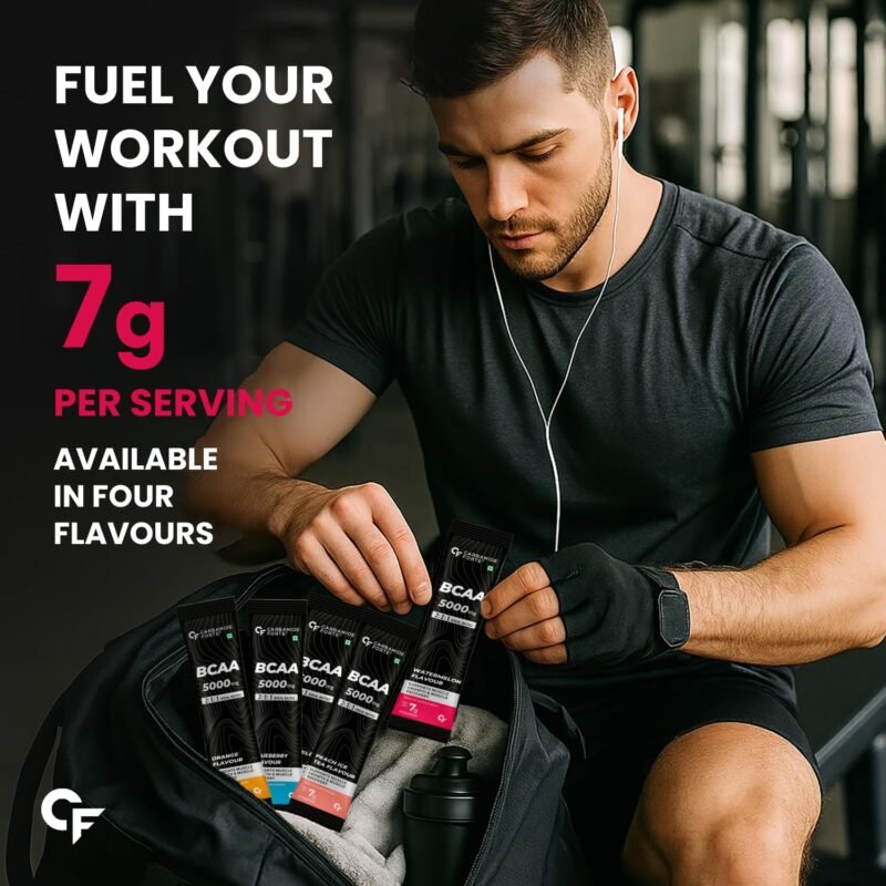 Carbamide Forte BCAA Powder 5000mg 28 Sachets | BCAA Supplements For Women & Men Muscle Growth | BCAA Pre Workout & BCAA Intra Workout Supplement For Muscle Recovery | BCAA For Men | BCAA Supplement For Men & Women 7g Serving with Ideal 2:1:1 Ratio | 4 Fl - Image 9