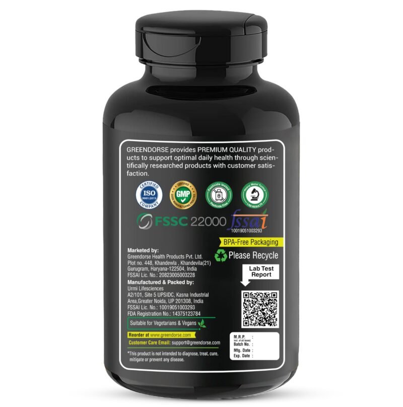 GREENDORSE Korean Red Panax Ginseng Root Extract | 10% Root Ginsenosides by HPLC | Extra Strength Ginsenosides for Energy, Focus, Performance, Vitality & Immune Support- 30 Veg Capsules - Image 2