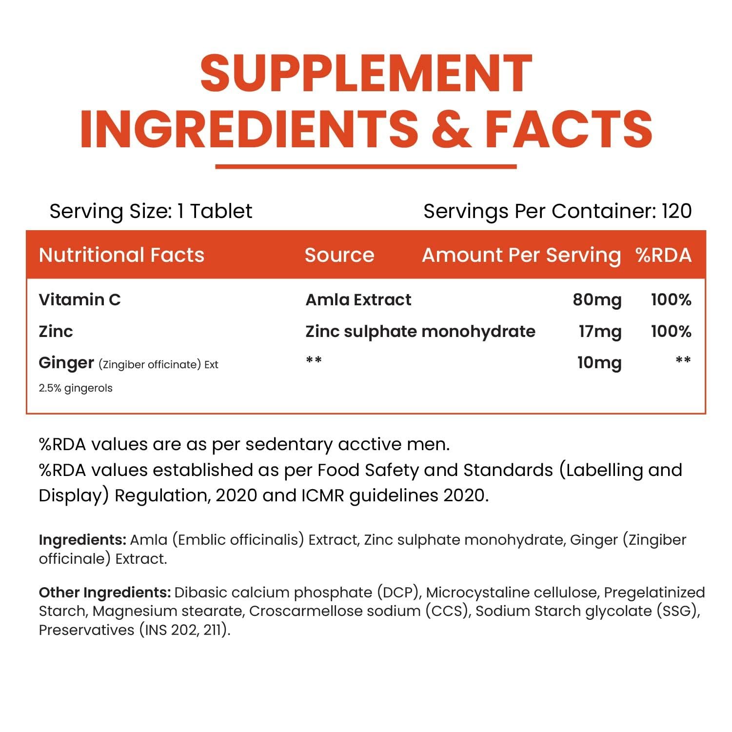 Vlado's Himalayan Organics Vitamin C Tablets from Natural Fruits | Immnunity, Antioxidant & Skin Care | 120 Veg Tablets - Image 9