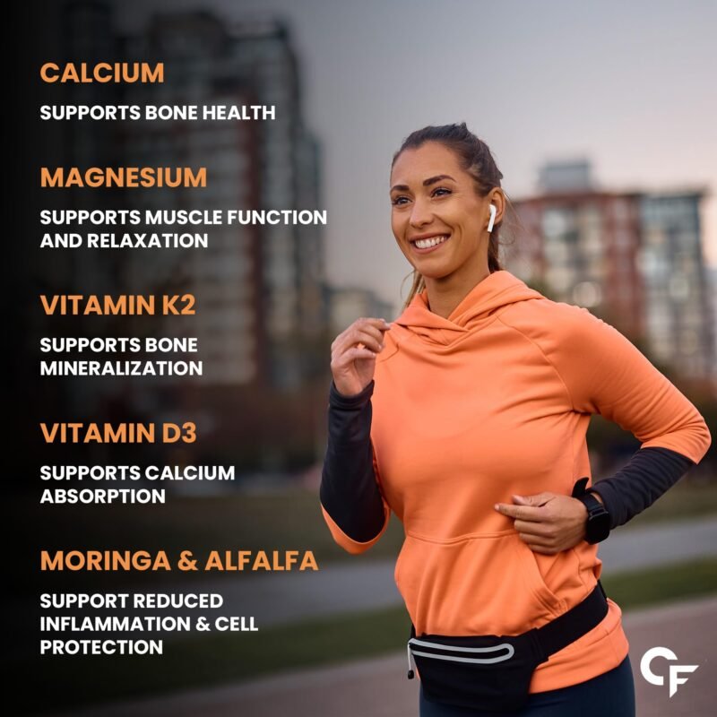 Carbamide Forte Calcium & Vitamin D3 Tablets | Calcium Magnesium Zinc - Bone Health &; Joint Support - 120 Tablets - Image 7