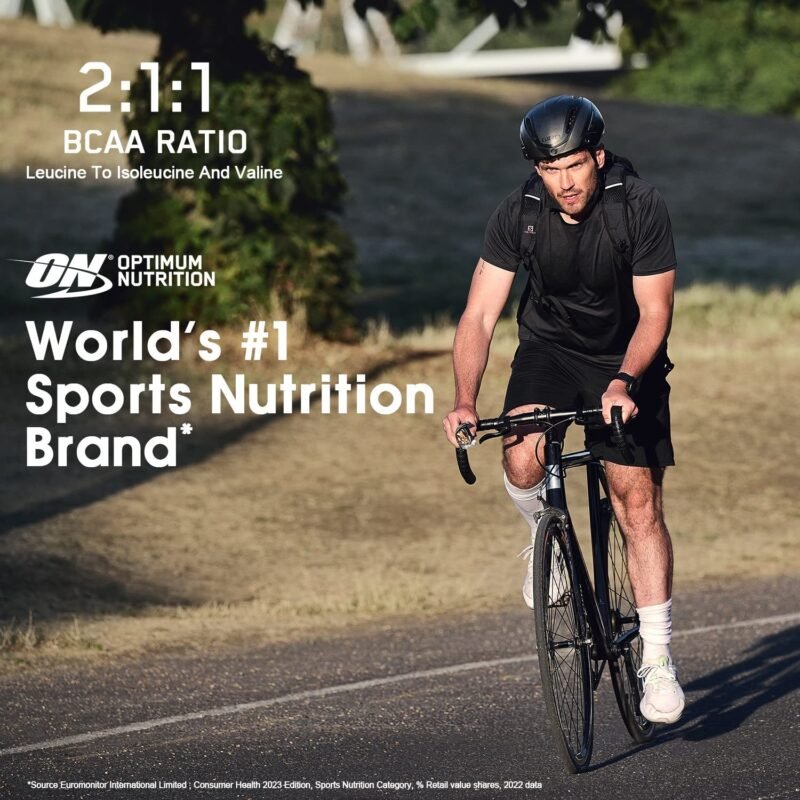 Optimum Nutrition BCAA, 5g BCAAs in 2:1:1 Ratio, 30 servings, For Muscle Recovery & Endurance, Intra workout, Informed Choice certified (250gm, Fruit Punch) - Image 5