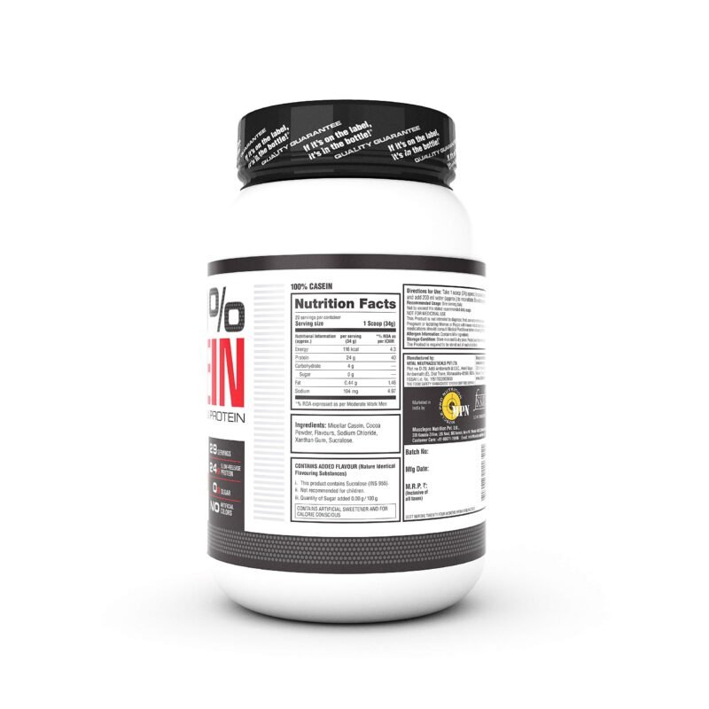 Labrada 100% CASEIN Micellar Casein Protein (24g Slow-Release Protein, 0g Sugar, No Artificial Colors, 29 Servings) - 2.2 lbs (1kg) (Dutch Chocolate) - Image 6