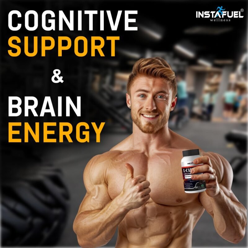 Instafuel Carnipure® L-Carnitine L-Tartrate 1000mg - Ultimate Pre & Post Workout Supplement for Energy Production, Weight Management, Muscle Recovery, Boost Performance & Brain Power, 60 Tablets - Image 4