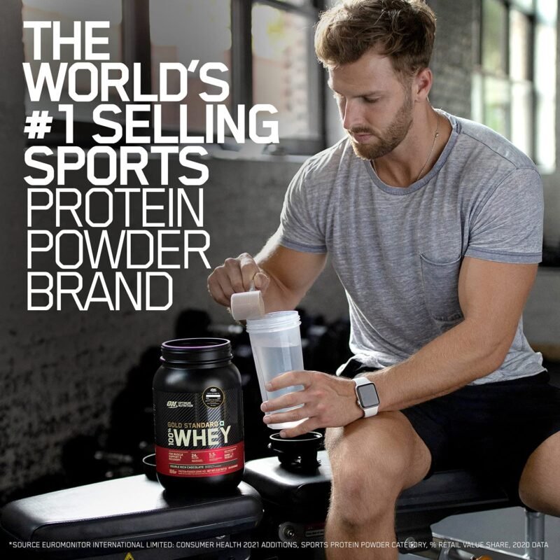 Optimum Nutrition (ON) Gold Standard 100% Whey Protein Powder - 1 lb (Double Rich Chocolate), Primary Source Isolate - Image 5