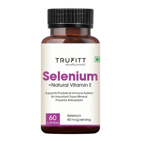 Trufitt Nutrition Selenium Capsules 40Mcg + Vitamin E 10Mg, With Green Tea Extract- Optimal Health, Antioxidant Supplement With Superior Absorption (60 Capsules)