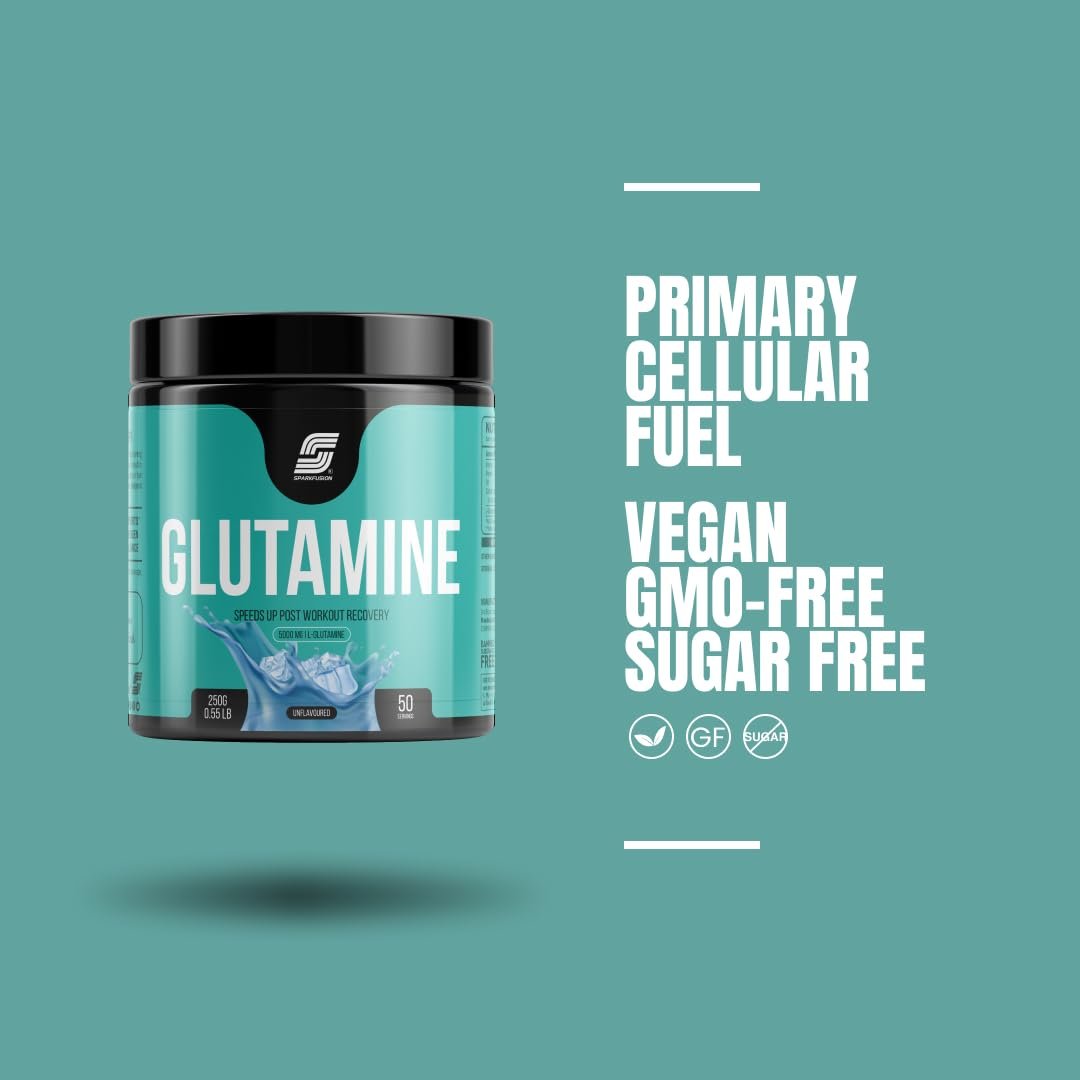 Sparkfusion L-Glutamine Powder 5000 mg (250 GM,50 Servings) For Speeds Up Post Workout Recovery Supplement | Enhanced Pumps,Digestive Health - Tested & Trusted, No Artificial Filler - Unflavored - Image 7