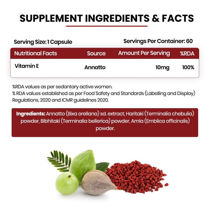 Vlado's Himalayan Organics Plant Based Vitamin E Capsules | Antioxidant Support, Naturally Nourished Skin & Hair For Men & Women - 60 Capsules - Image 8