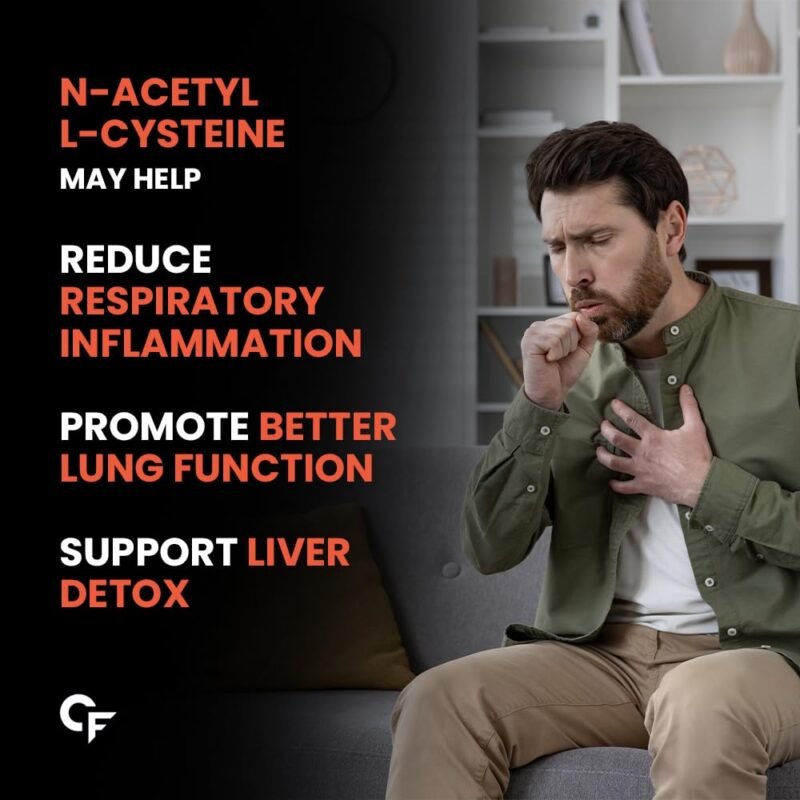 Carbamide Forte N-Acetyl, L-Cysteine 600mg (NAC) - 60 capsules, 1 count - Image 5
