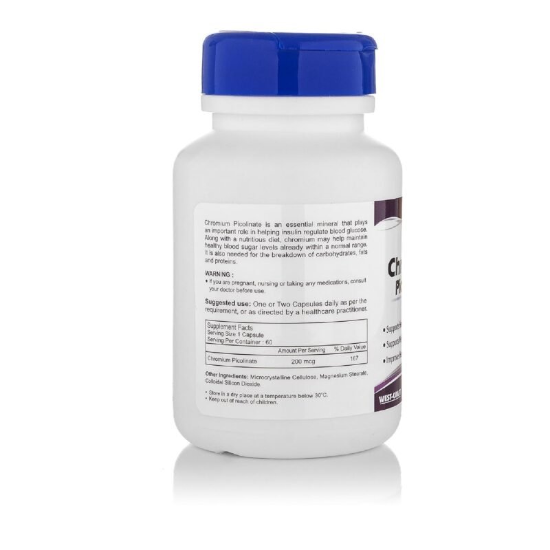 Healthvit Chromium Picolinate 200mcg | Supports Healthy Metabolism | Supports Healthy Blood Sugar Level | Supports Healthy Heart | Essential For Weight Management | Vegan And Non-GMO | 60 Capsules - Image 7