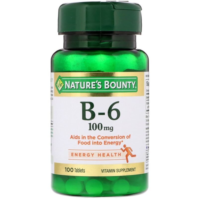 Nature's Bounty, Vitamin B-6, 100 mg, 100 Tablets - Image 4