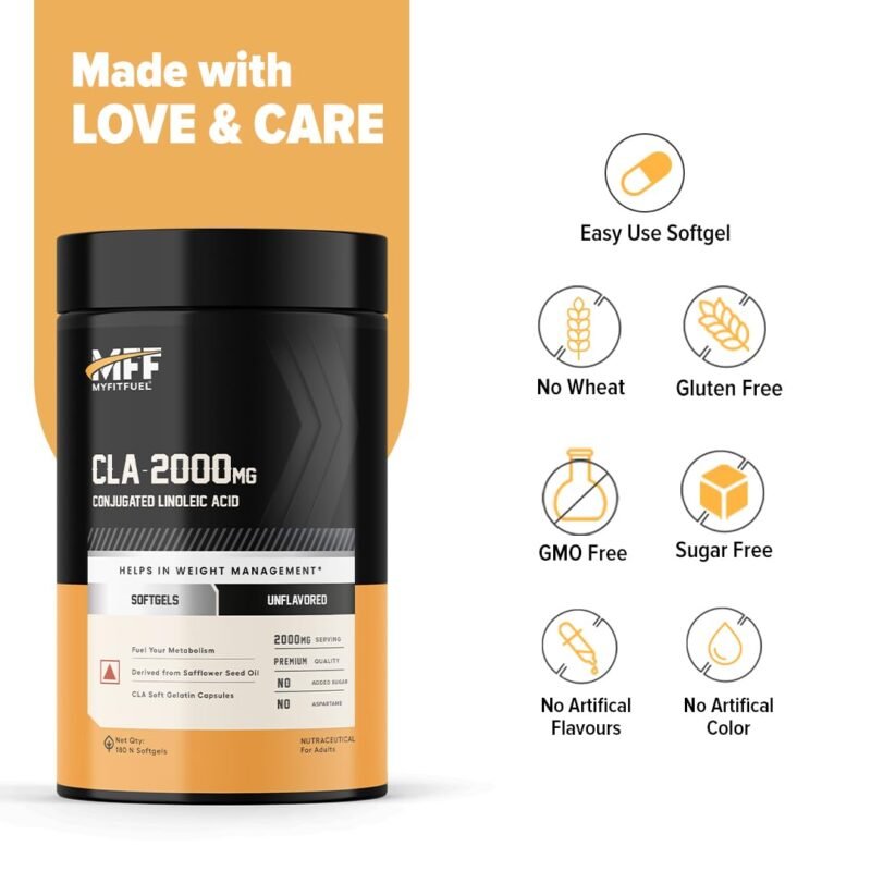 MyFitFuel CLA 2000mg, (180 Softgels), Supplement For Men & Women - Image 5