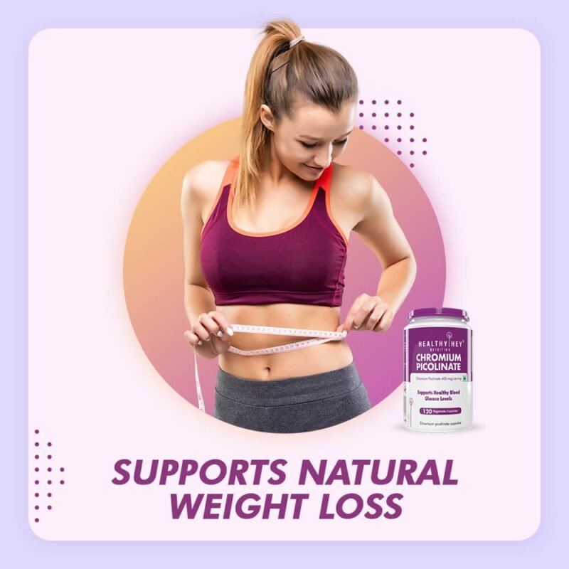 HealthyHey Nutrition Chromium Picolinate -Support Glucose Metabolism (High Absorption) 120 Capsules, Non-GMO, Gluten Free - Image 6