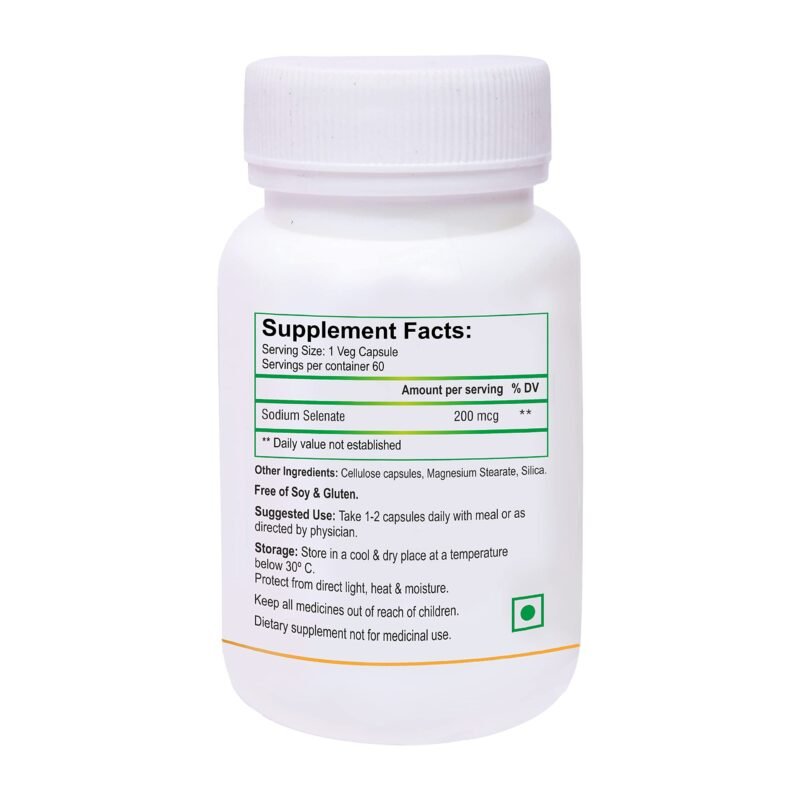 Biotrex Nutraceuticals Selenium 200 (mcg) for Immune System, Thyroid, Prostate and Heart Health | 60 Vegetarian Capsules - Image 9