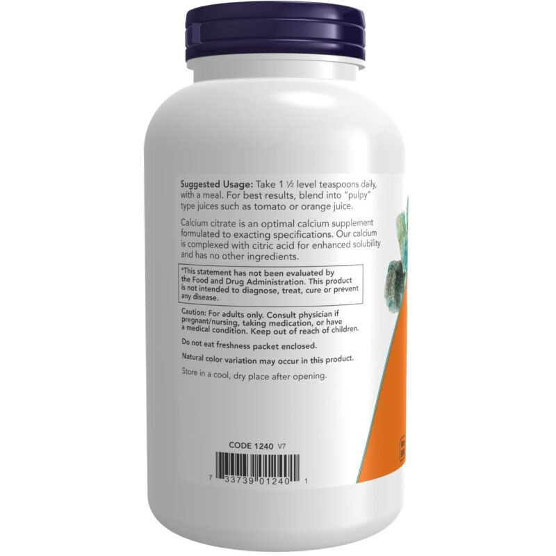 Now Foods Calcium Citrate, 8 Oz - Powder - Image 6