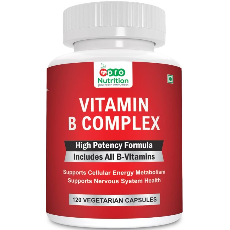 ProNutrition B Complex Vitamins - ALL Including B12, B1, B2, B3, B5, B6, B7, B9, Folic Acid Vitamin Supplement for Stress, Energy and Healthy Immune System 120 Veg capsules, 120 Count (Pack of 1) - Image 9