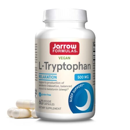 Jarrow Formulas L-Tryptophan TryptoPure 500mg 60 VCaps