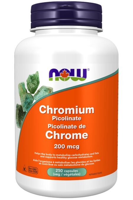 NOW Foods Chromium Picolinate 200mcg, 250 Capsules