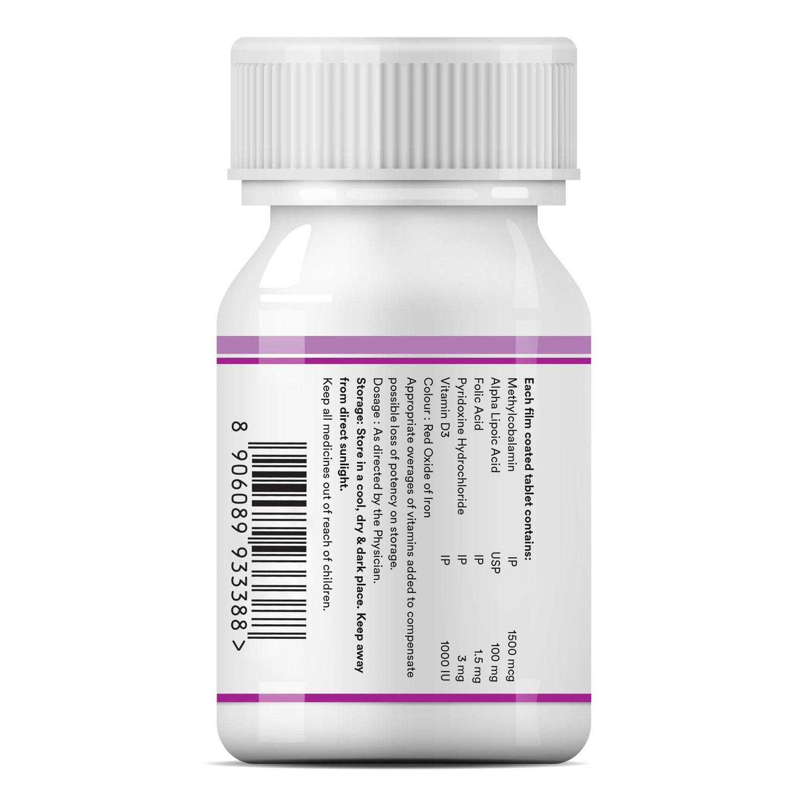 INLIFE Vitamin B12 (Methylcobalamin) 1500mcg Supplement with ALA, Folic Acid, Vitamin D3 | Nerve and Brain Health for Men & Women – 60 Tablets(Pack Of 1, 60) - Image 4