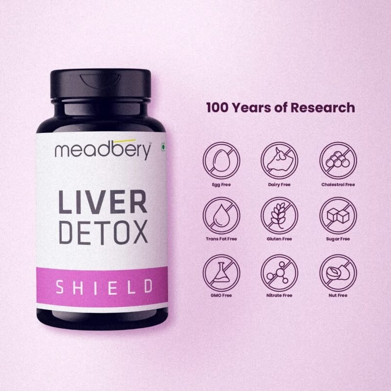 Meadbery Liver Detox Milk Thistle Extract Detox Supplement For Men And Women With 600Mg Of Silybum Marianum For Healthy Liver Helps in Cleanse Liver Natural Fatty Liver Support 30 Vegetarian Tablets - Image 4
