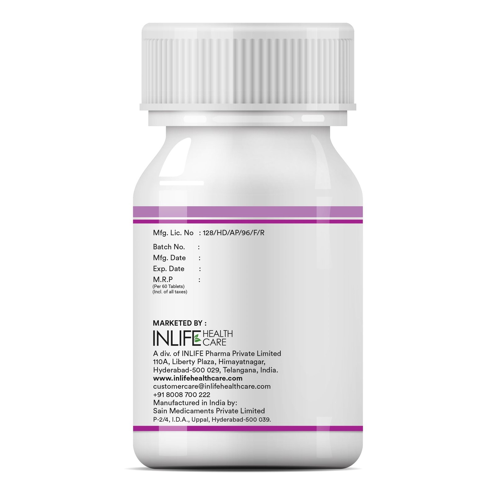 INLIFE Vitamin B12 (Methylcobalamin) 1500mcg Supplement with ALA, Folic Acid, Vitamin D3 | Nerve and Brain Health for Men & Women – 60 Tablets(Pack Of 1, 60) - Image 5