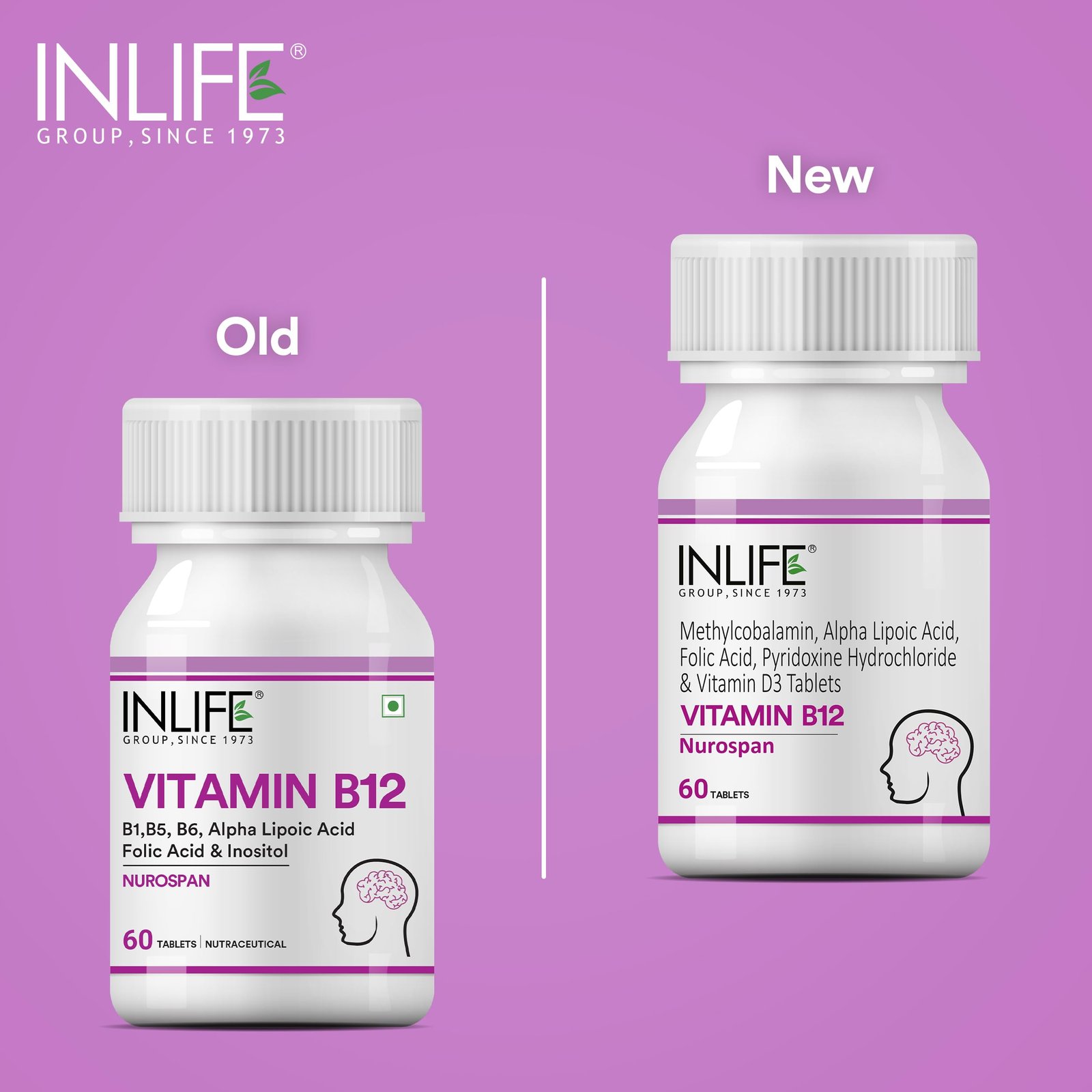 INLIFE Vitamin B12 (Methylcobalamin) 1500mcg Supplement with ALA, Folic Acid, Vitamin D3 | Nerve and Brain Health for Men & Women – 60 Tablets(Pack Of 1, 60) - Image 8
