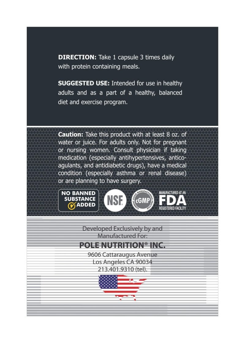 Pole Nutrition HMB Strength And Performance - Pure Beta-Hydroxy for Heart Health Support | 120 Capsules, Essential for Strength and Performance - Image 4