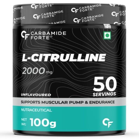 Carbamide Forte L Citrulline Powder 2000mg | pre workout Supplement for men & Women | L Citrulline Malate Powder | 2000mg 50 Unflavored Servings
