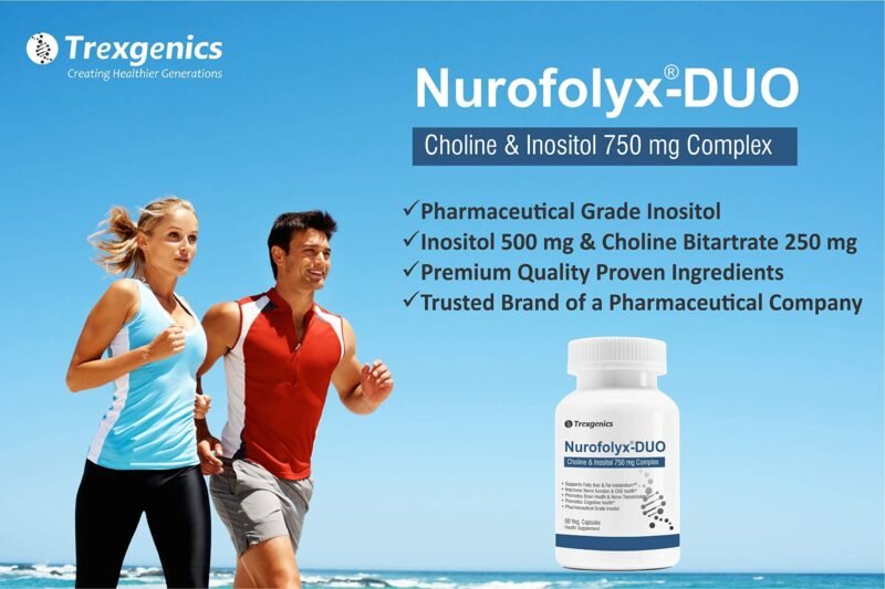 Trexgenics NUROFOLYX-DUO Choline-Inositol Complex 750 mg Nervous System, Brain & Fat Metabolism (60 Veg Capsules) (1) - Image 3