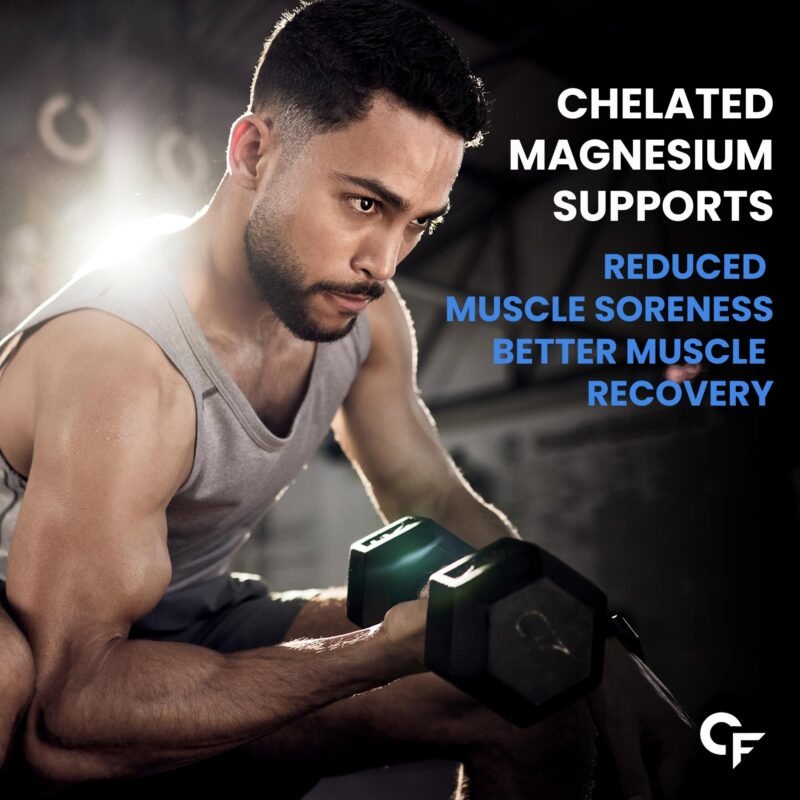 Carbamide Forte Chelated Magnesium Glycinate Supplement 2000mg Per Serving | Magnesium Supplement Supports Muscle Recovery & Better Sleep - 60 Veg Tablets - Image 4