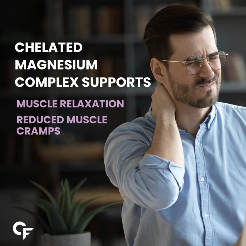 Carbamide Forte Chelated Magnesium Citrate Oxide Supplement | Triple Magnesium Supplement Supports Bones Muscles & Nerves 1382.91mg Per Serving - 60 Veg Tablets - Image 6
